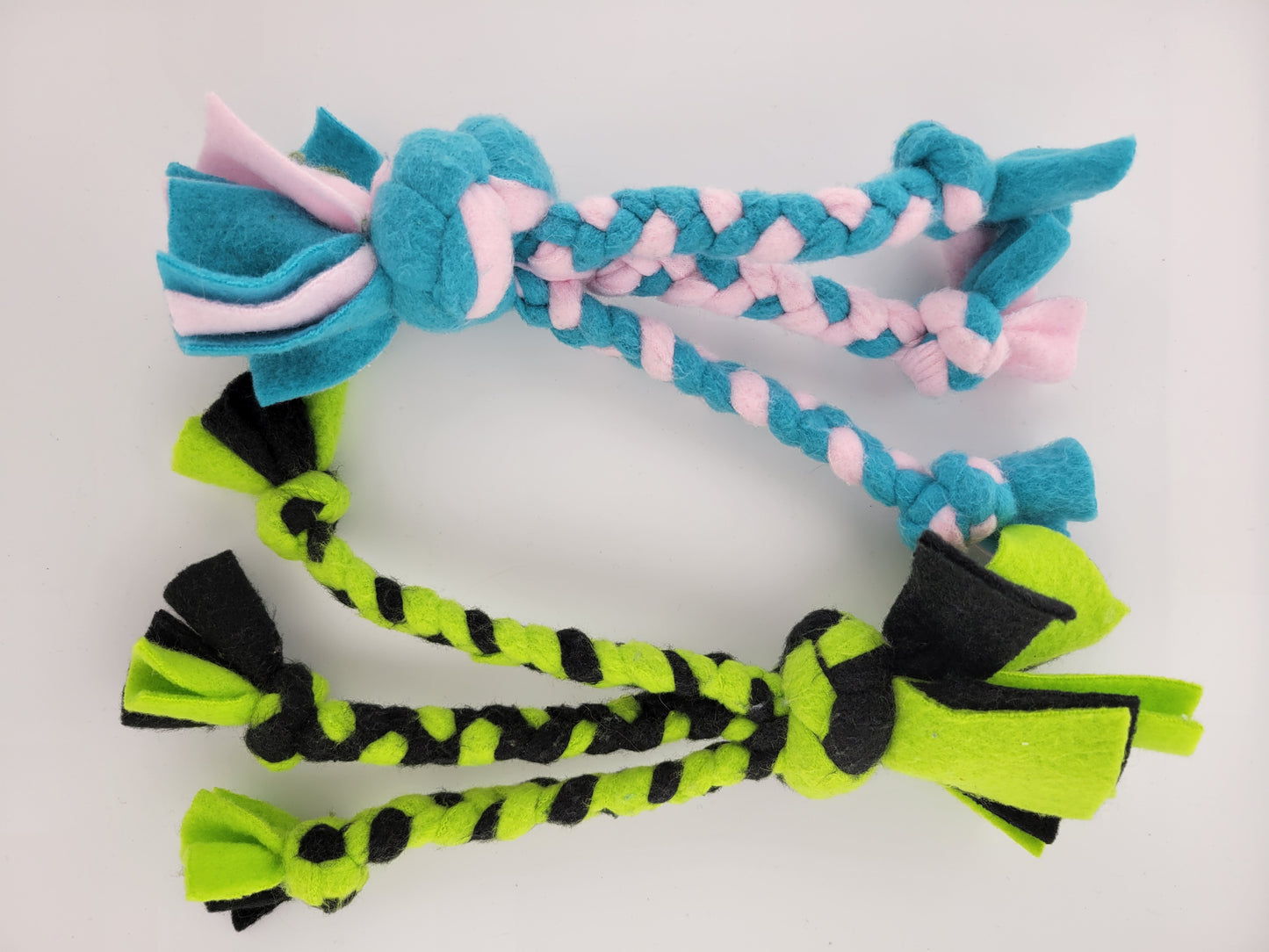 Blue/Pink/Green Tricolor Rope Toy