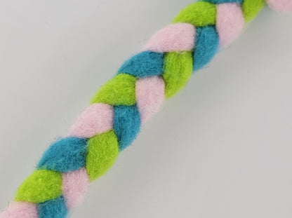 Blue/Pink/Green Tricolor Rope Toy